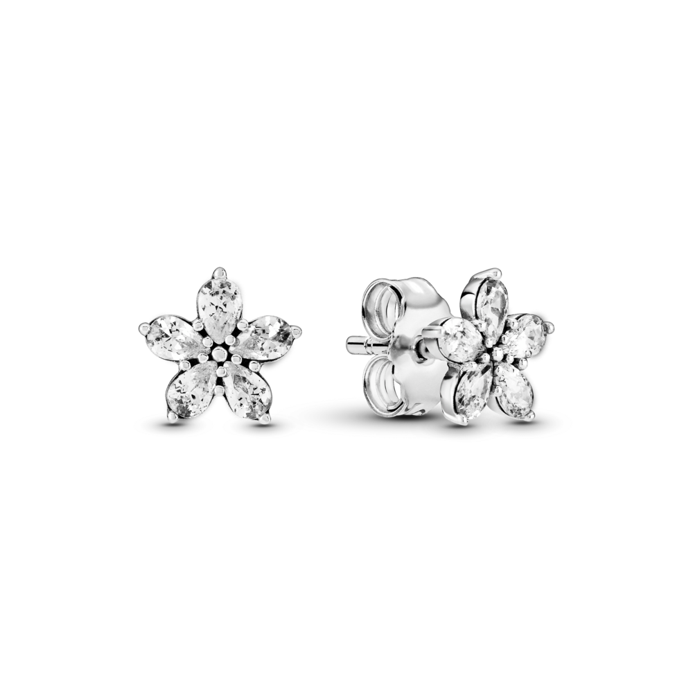 Hoa Tai Bạc Pan Timeless Hình Bông Hoa