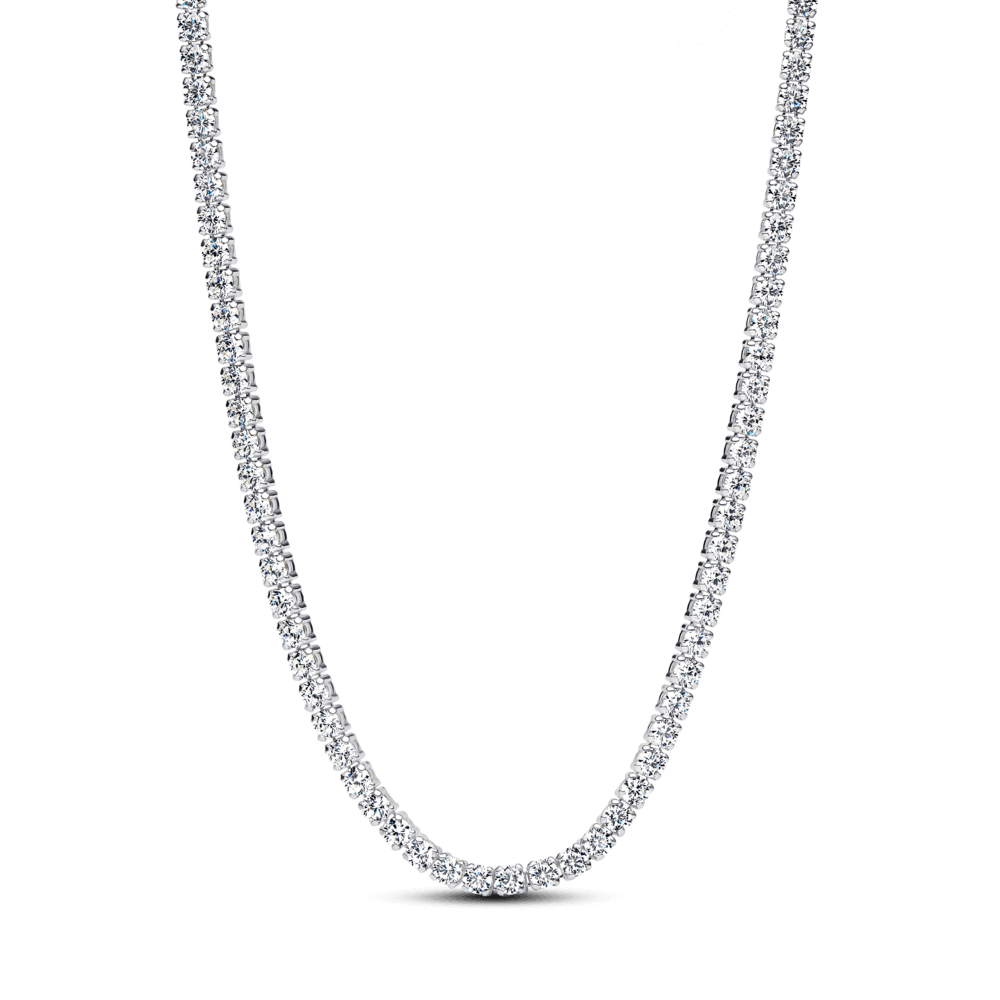 Dây Chuyền Pan Timeless Bạc Choker Đính Đá